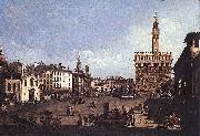 Bernardo Bellotto La Piazza della Signoria a Firenze Spain oil painting artist
